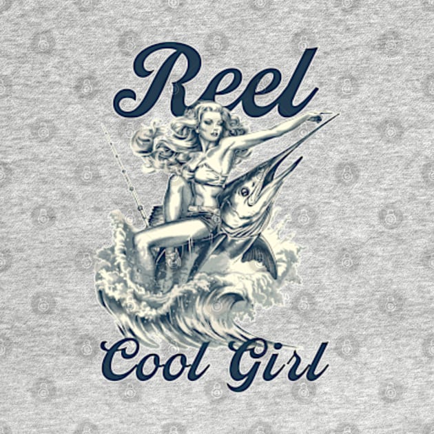 reel cool girl, pin up girl by GraphGeek